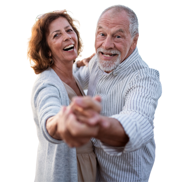 Happy Seniour Couple Dancing in Minneola, FL
