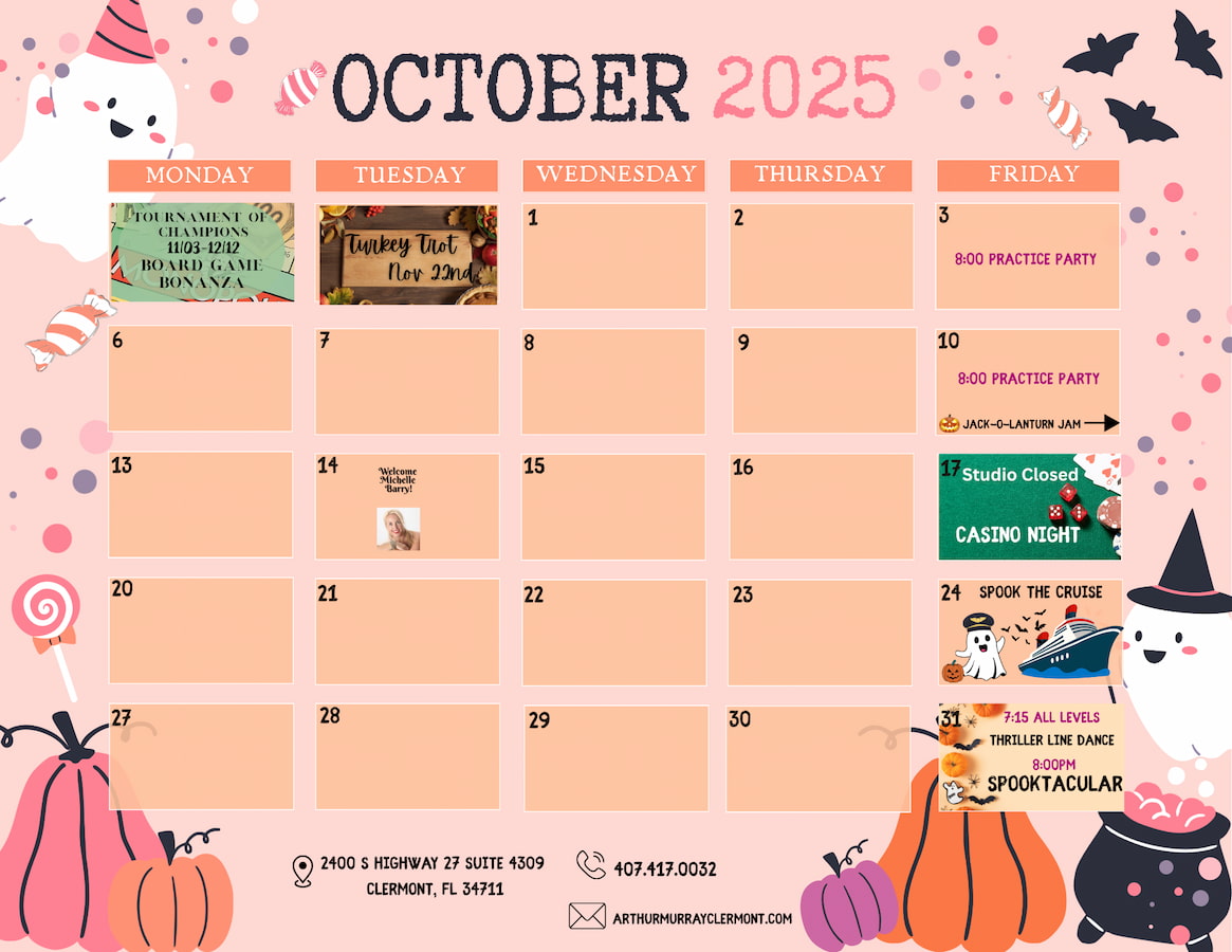 Arthur Murray Clermont Group Class Calendar